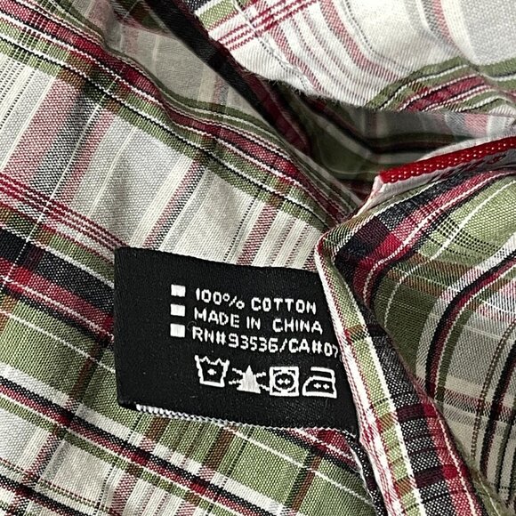 Ecko Unltd. XL Plaid Button Down Shirt Y2k Outdoorsy Casual Lightweight Skater - Picture 9 of 10